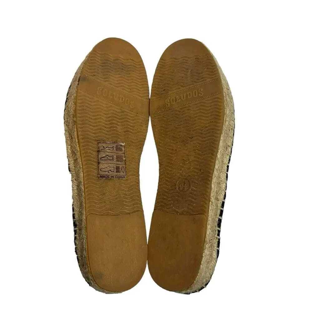 Soludos black classic espadrilles Sz 9.5